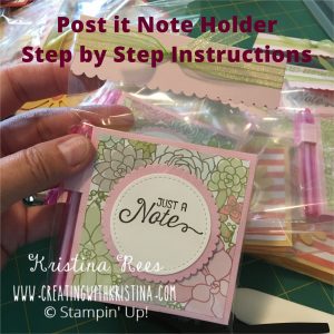 Post it Note Holder Instructions Title