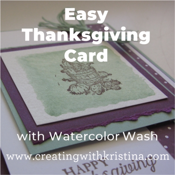 Easy Thanksgiving Card with Watercolor Wash title