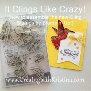 How to assemble the new cling stamps by stampin up