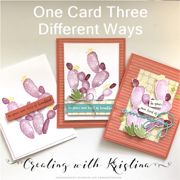 One Card Three Different Ways