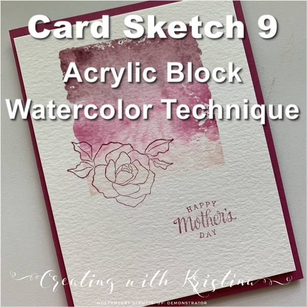 Acrylic Block Watercolor Technique