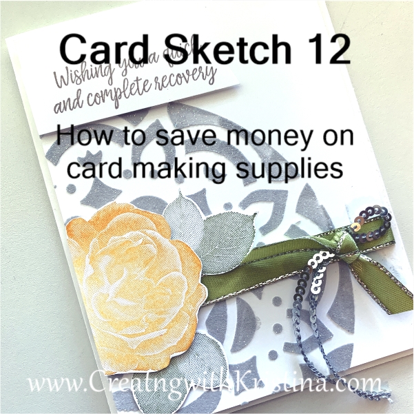 Card Sketch 12 How to Save Money on Card Making Supplies