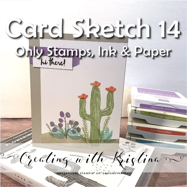 Card Sketch 14 Simple Stamping