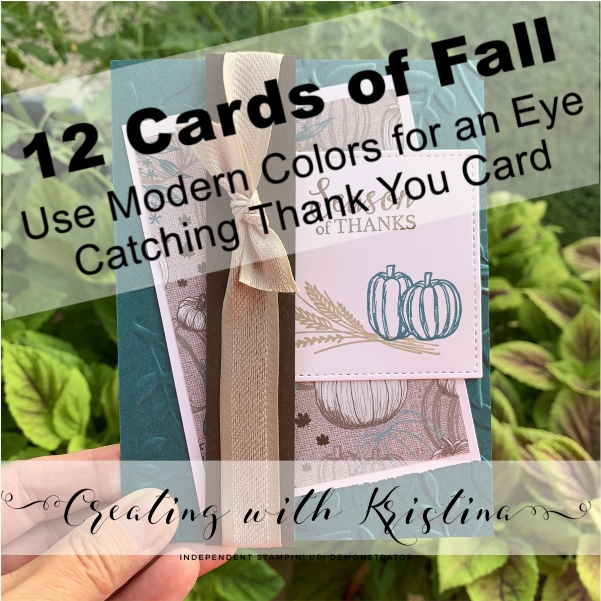 Use Modern Colors for an Eye Catching Thank You Card