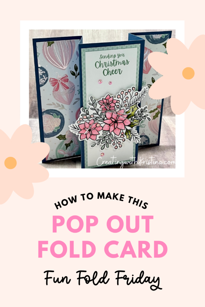 Pop out fold card tutorial pin for Pinterest