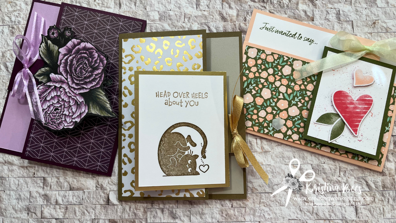 Different Ways to make a Hinge Flap Fun Fold Card - Kristina Rees ...